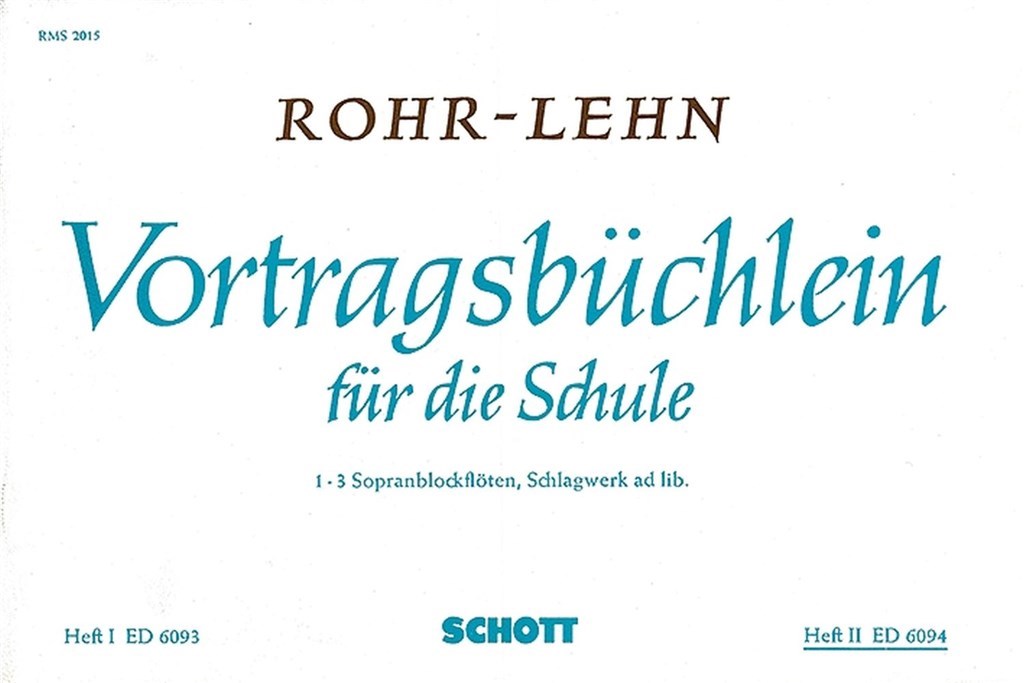 Vortragsbuchlein fur die Schule Band 2
